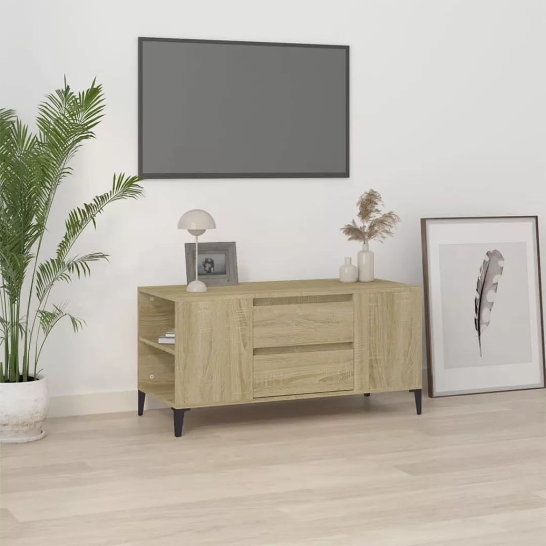 Vidaxl Tv-schrank Sonoma-eiche 102x44,5x50 Cm Holzwerkstoff günstig online kaufen