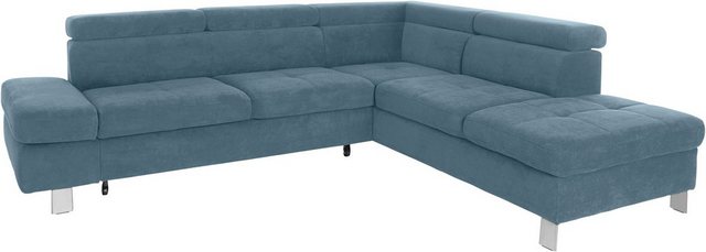 exxpo - sofa fashion Ecksofa Fiji, L-Form, mit Kopf- bzw. Rückenverstellung günstig online kaufen