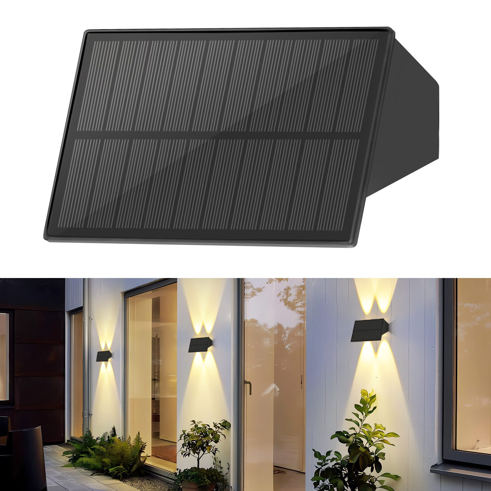 ZMH Außen-Wandleuchte 1/2/4 Wandlampe Warmweiß 3000K günstig online kaufen