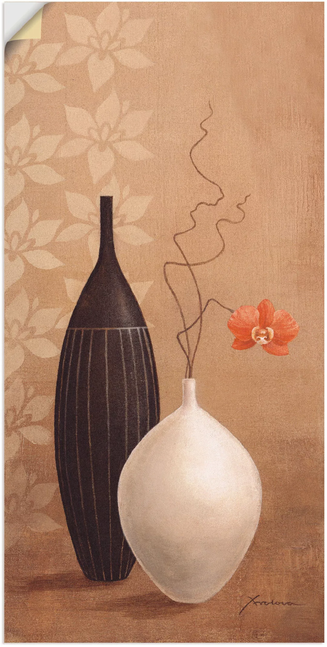 Artland Wandbild "Schmalhalsvase", Vasen & Töpfe, (1 St.) günstig online kaufen
