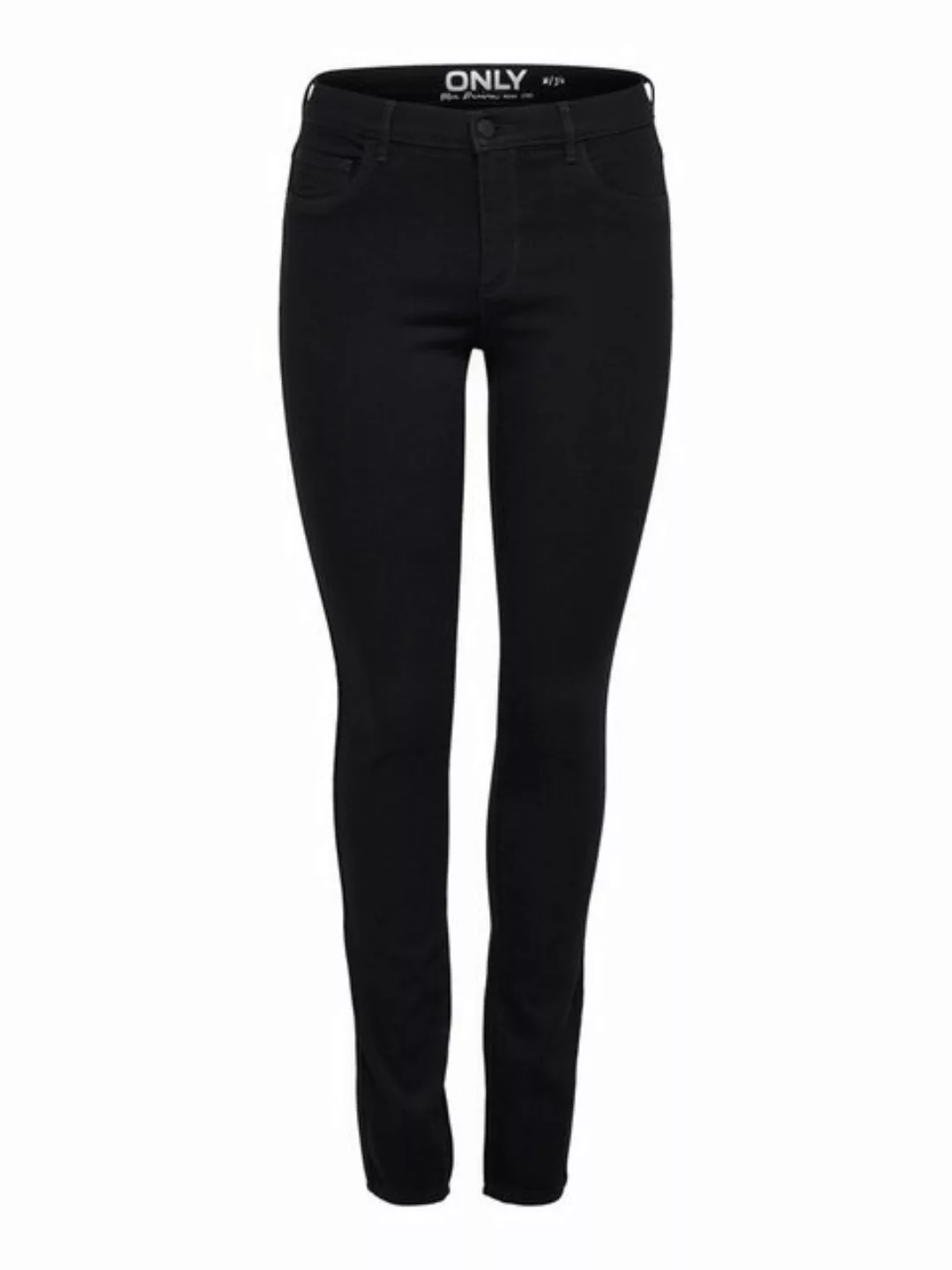 Only Damen Jeans onlRAIN REG SKINNY JEANS CRY6060 - Skinny Fit - Schwarz - günstig online kaufen