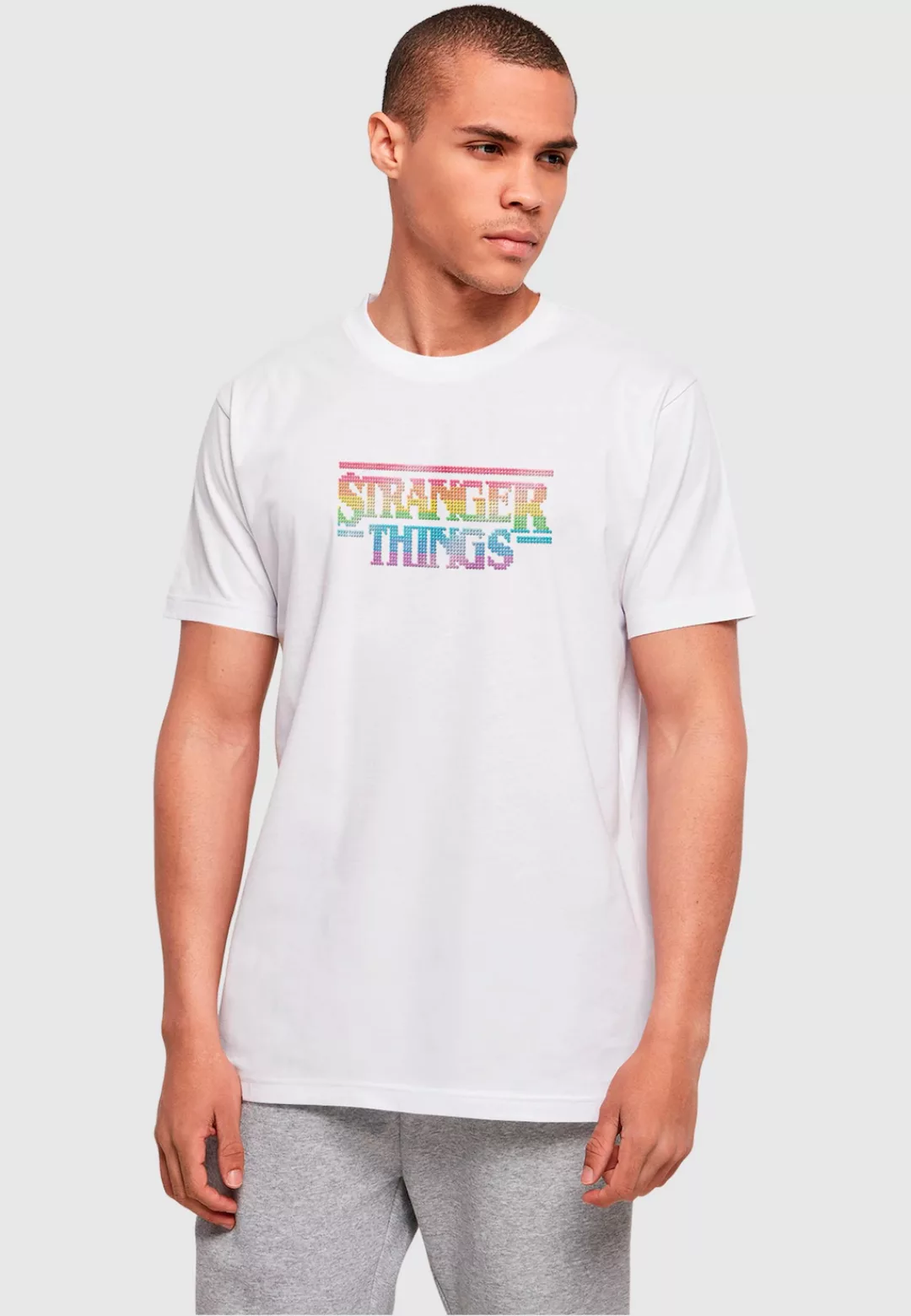 ABSOLUTE CULT T-Shirt "ABSOLUTE CULT Herren Stranger Things - Rainbow Dot L günstig online kaufen