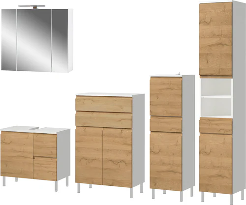 GERMANIA Badmöbel-Set "Torrance", (5 St.), Unterschrank, Spiegelschrank, Be günstig online kaufen