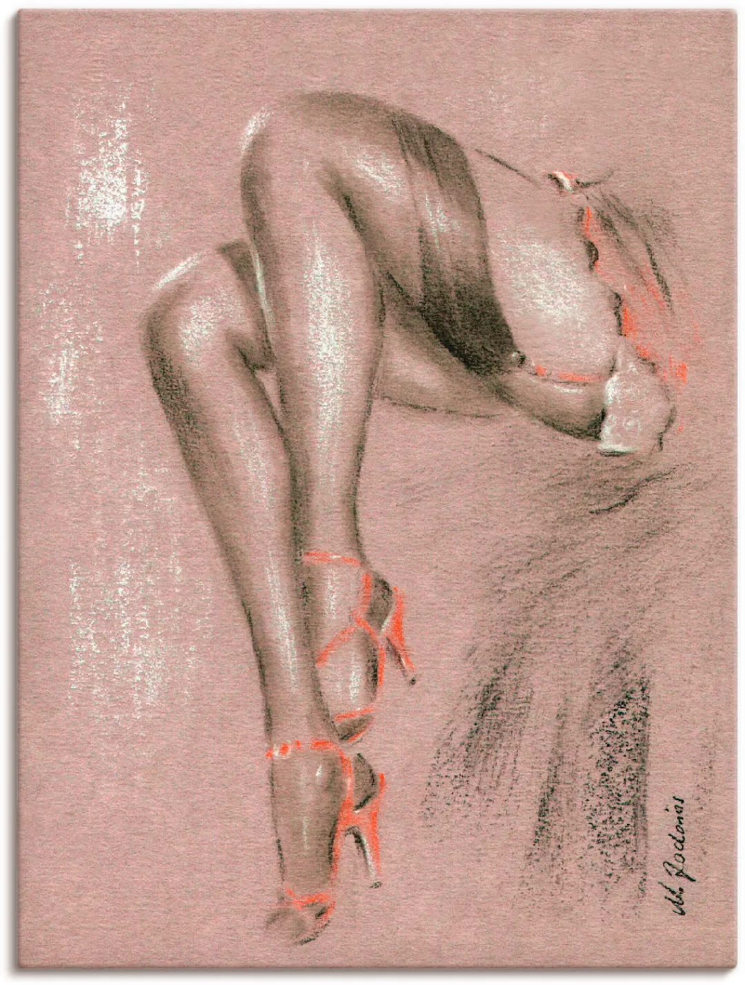 Artland Wandbild "Erotisches in High Heels", Frau, (1 St.), als Leinwandbil günstig online kaufen