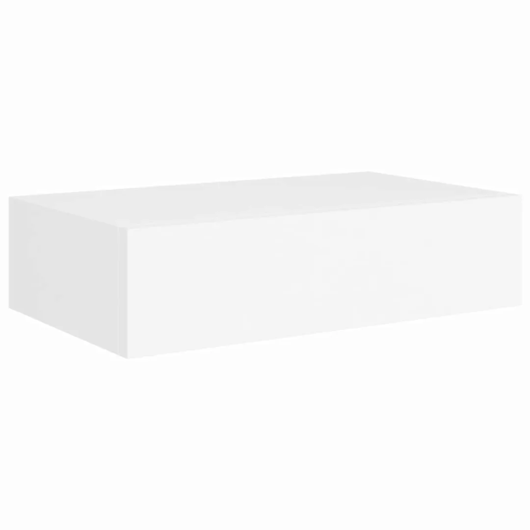 Wand-schubladenregal Weiß 40x23,5x10 Cm Mdf günstig online kaufen