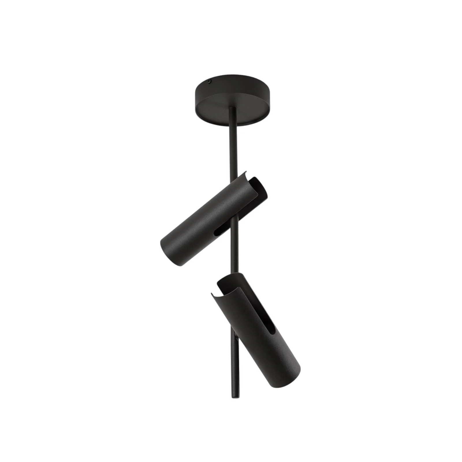 Deckenspot Leda 2, olivgrün, 2-flammig, Stahl, Höhe 55 cm günstig online kaufen