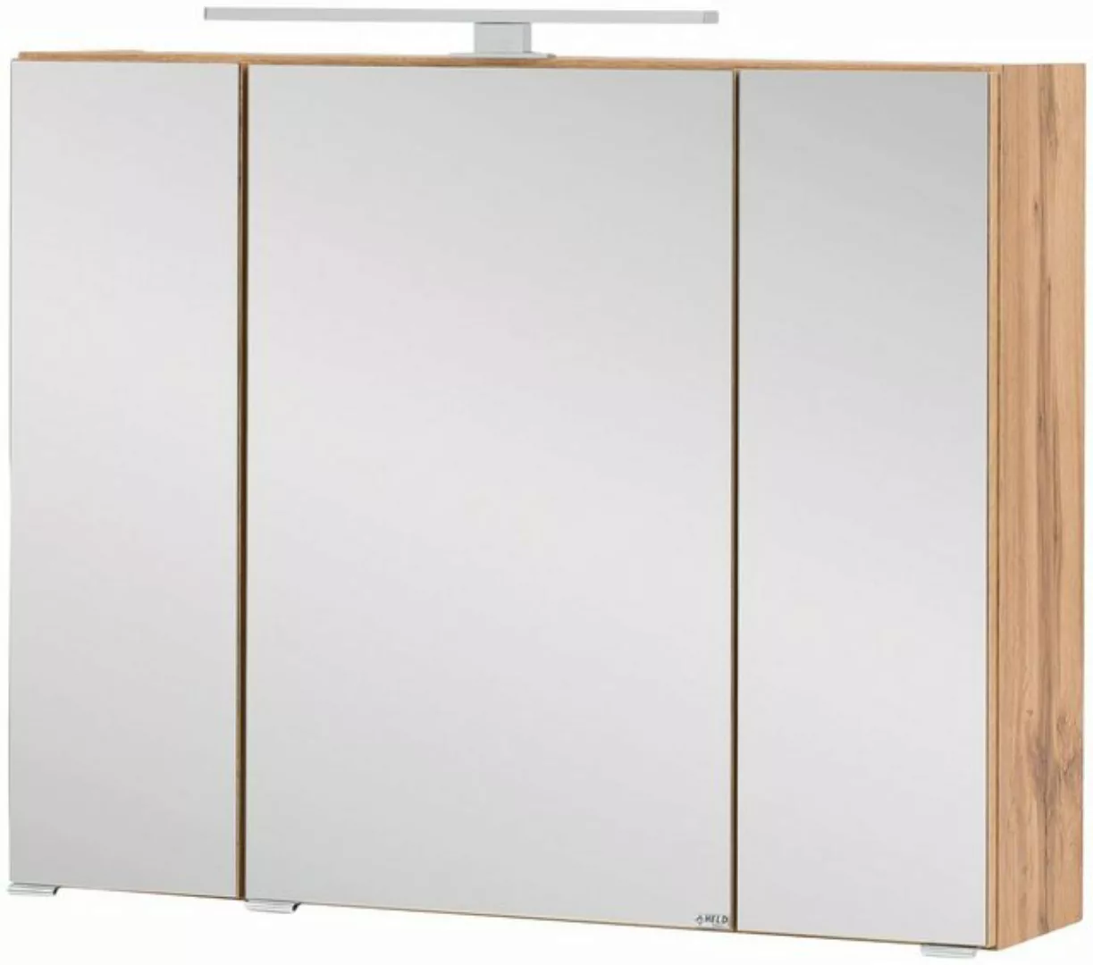 welltime Spiegelschrank Kaunas 80 cm breit, Soft-Close-Funktion günstig online kaufen