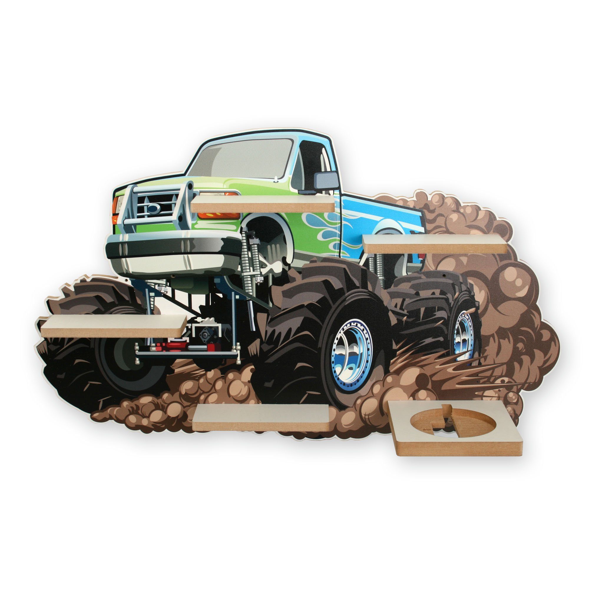 Kreative Feder Kinderregal MUSIKBOX-REGAL Monstertruck, für günstig online kaufen