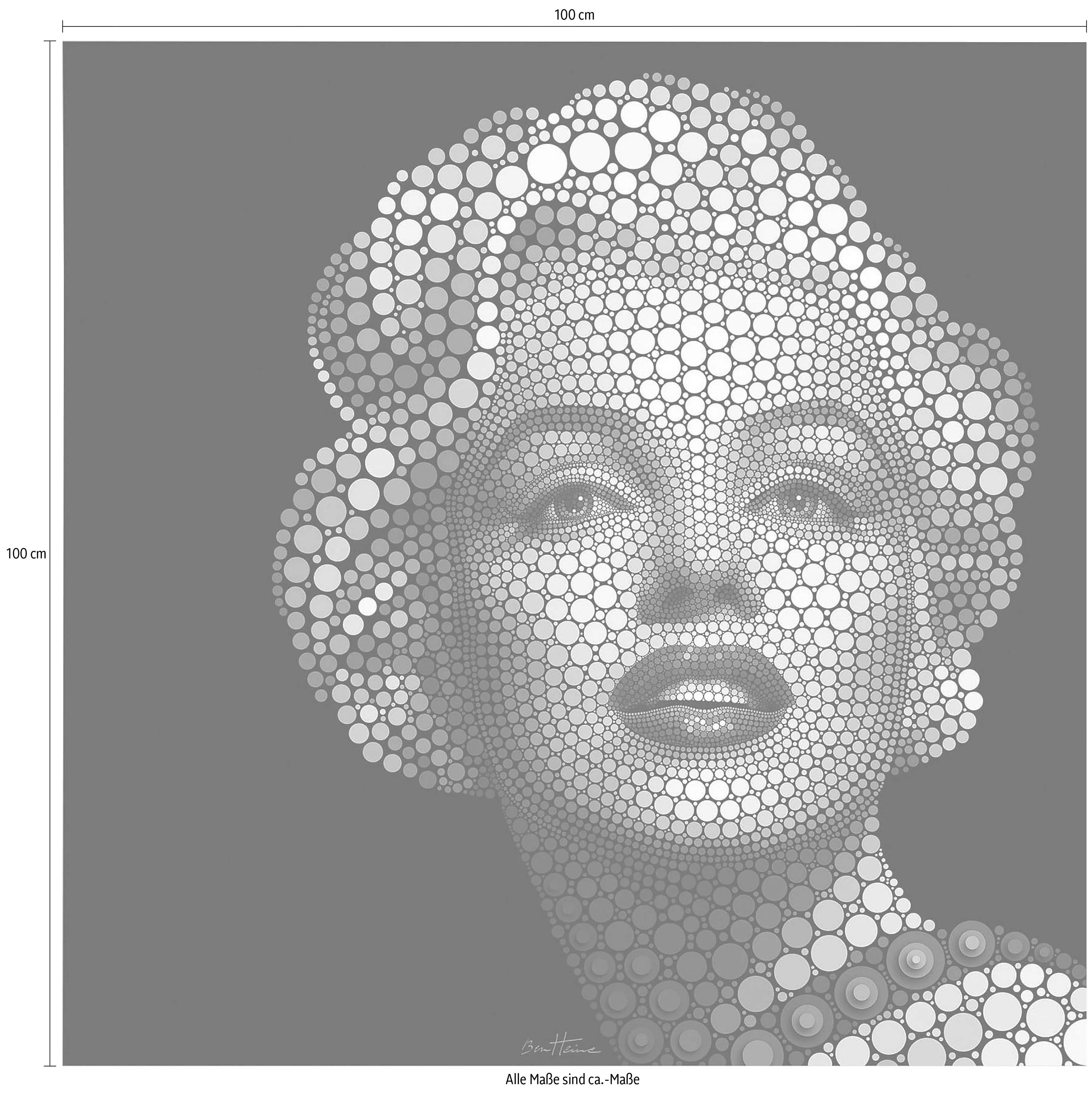 Wall-Art Poster "Circlism Kunstdruck Marilyn Monroe", Schriftzug, Poster oh günstig online kaufen