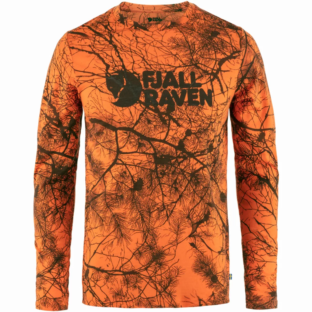 Fjaellraeven Vaermland Wool LS Orange Multi Camo günstig online kaufen