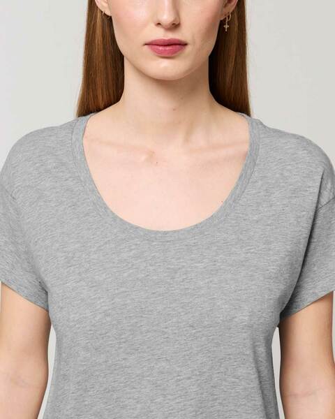 Locker Geschnittenes Damen T-shirt Aus Bio Baumwolle günstig online kaufen