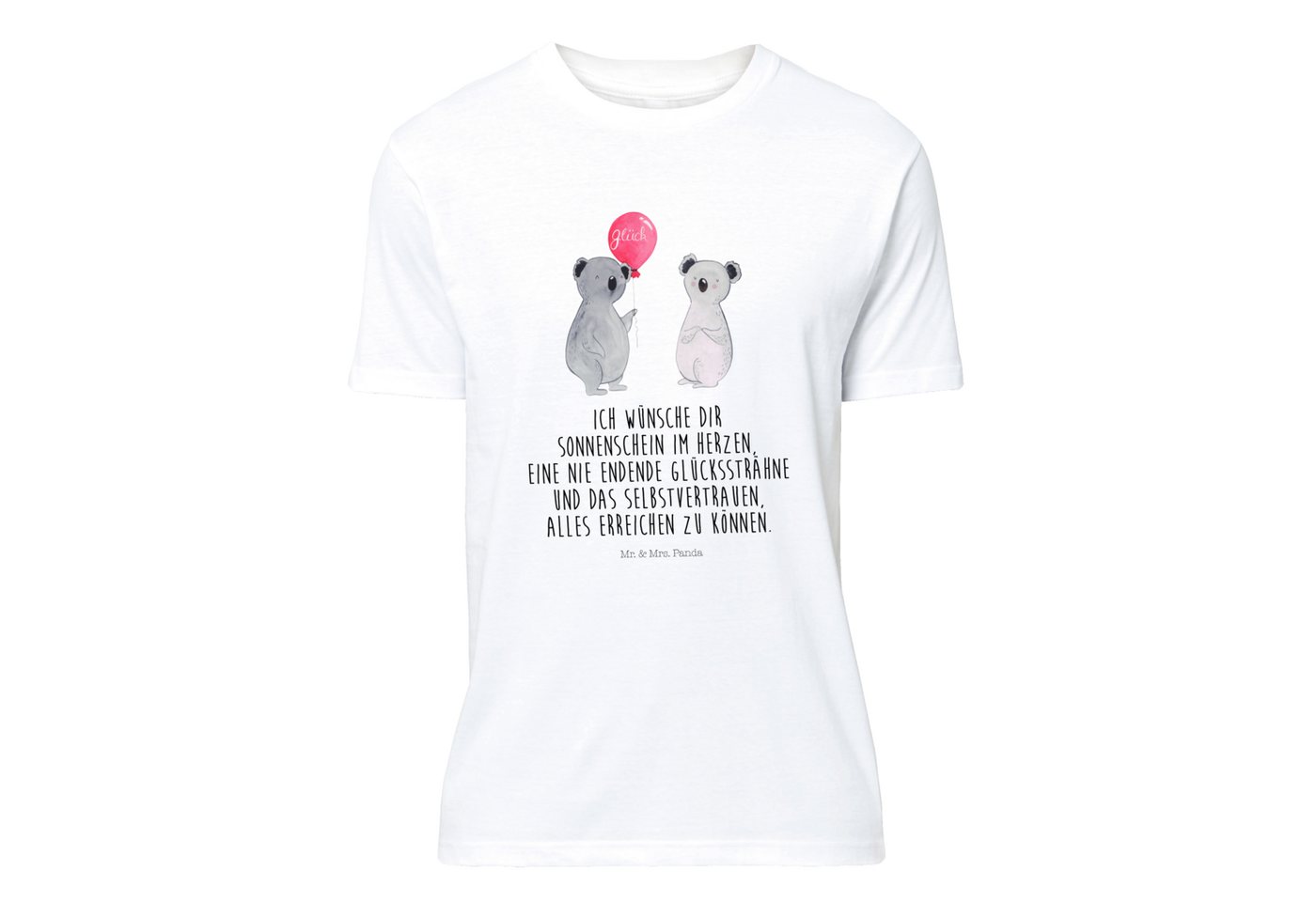 Mr. & Mrs. Panda T-Shirt Koala Luftballon - Weiß - Geschenk, Tshirt, Geburs günstig online kaufen