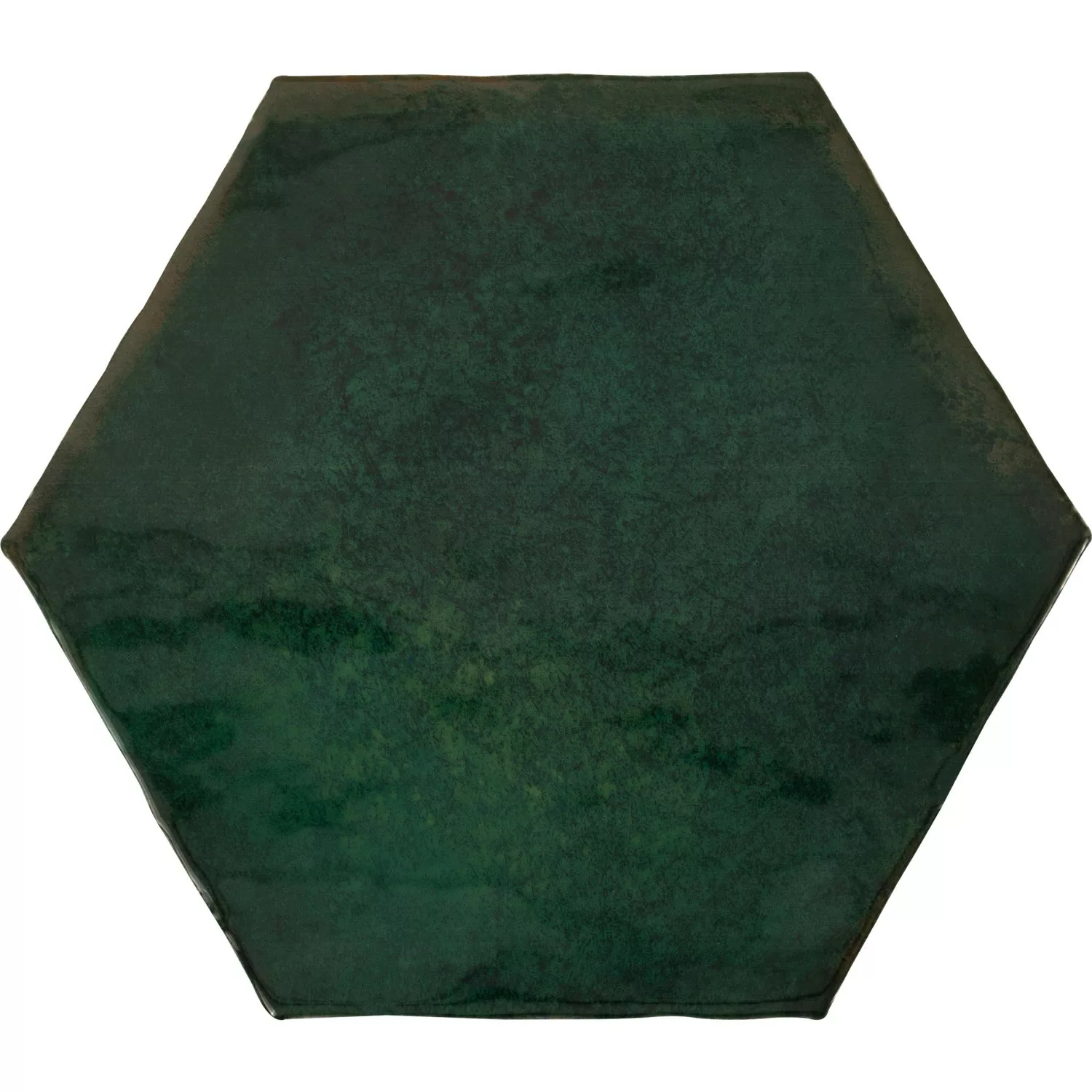 Wandfliese Antik Hexagon Steingut Moos Glasiert Glänzend 15 cm x 17,5 cm günstig online kaufen