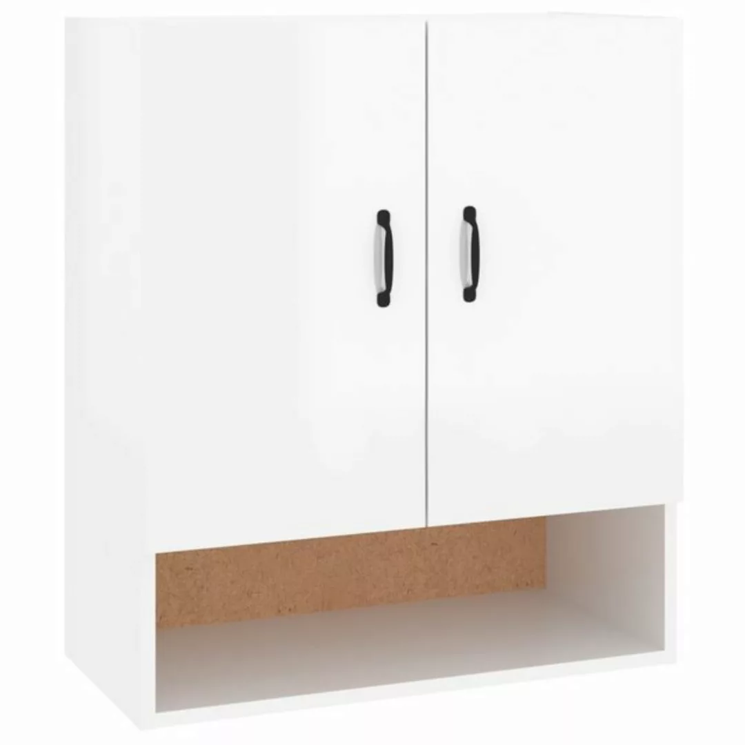 vidaXL Fächerschrank Wandschrank Hochglanz-Weiß 60x31x70 cm Holzwerkstoff ( günstig online kaufen