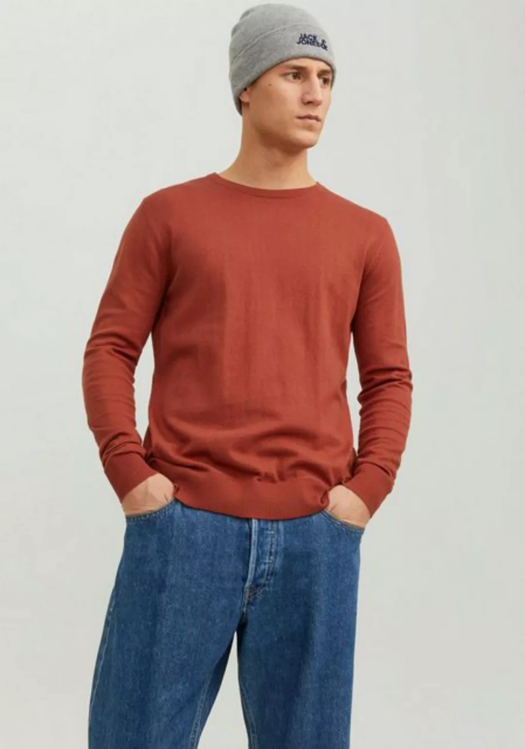 Jack & Jones Strickpullover JJEEMIL KNIT CREW NECK NOOS mit Rundhalsausschn günstig online kaufen