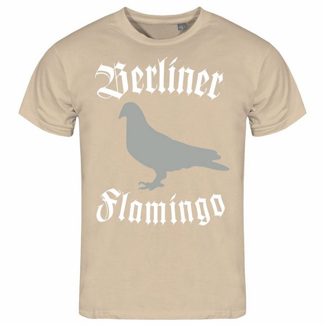 deinshirt Print-Shirt Herren T-Shirt Berliner Flamingo Funshirt mit Motiv günstig online kaufen
