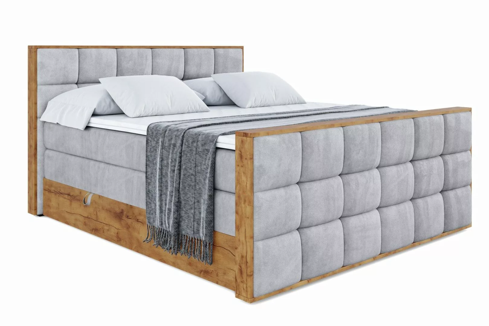 ALTDECOR Boxspringbett LOLLI2-Z KING (Multipocket-Matratze H4, günstig online kaufen