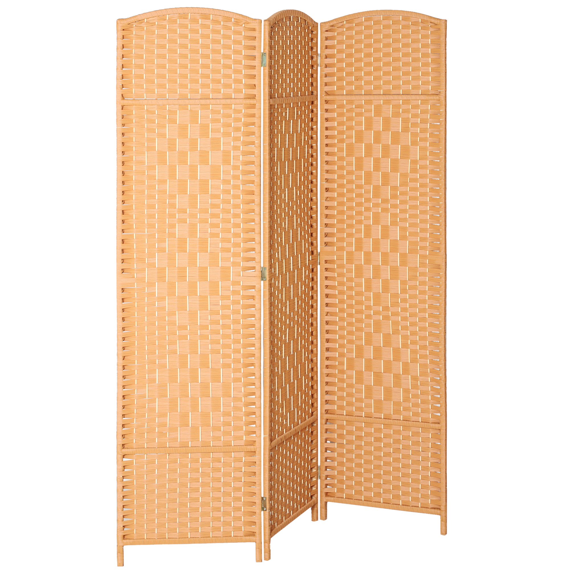 HOMCOM Innenraum-Paravent aus Holz, 3-teilig, 135 x 180 cm, faltbarer Raumt günstig online kaufen
