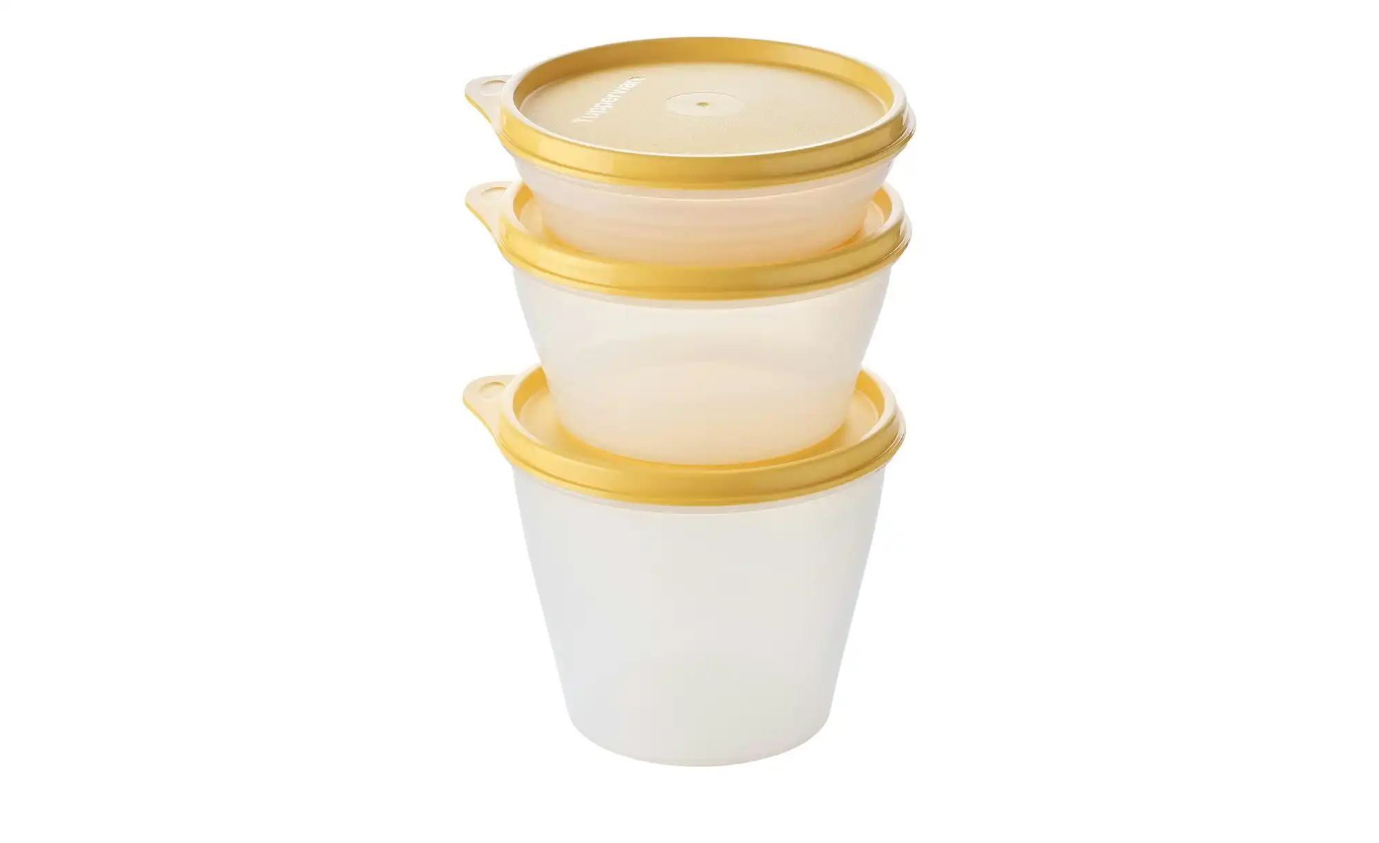 Tupperware 3er-Classic-Set Frischhaltedosen klein ¦ gelb ¦ Kunststoff ¦ Maß günstig online kaufen