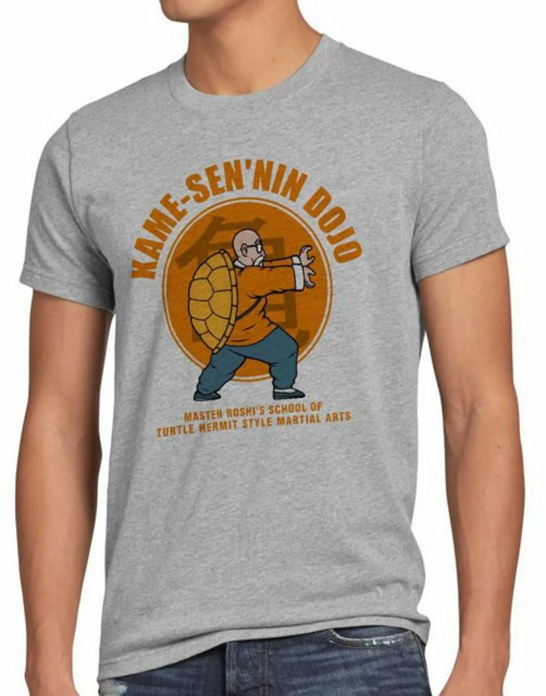 style3 Print-Shirt Herren T-Shirt Roshi Dojo turtle ball z dragon songoku m günstig online kaufen