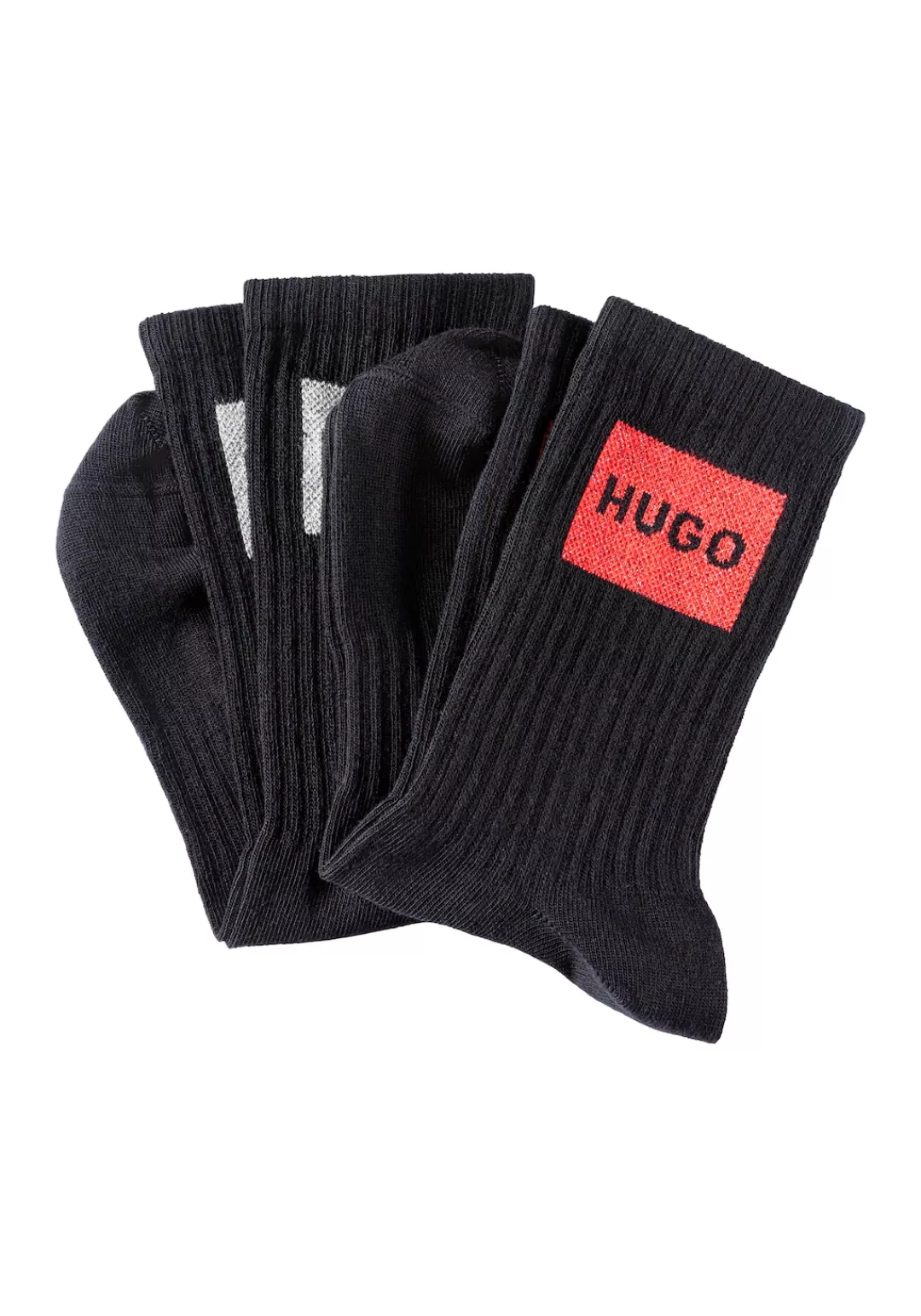 HUGO Underwear Socken "2PQS GIFTSHINE LABEL", (2er-Pack), mit Label günstig online kaufen