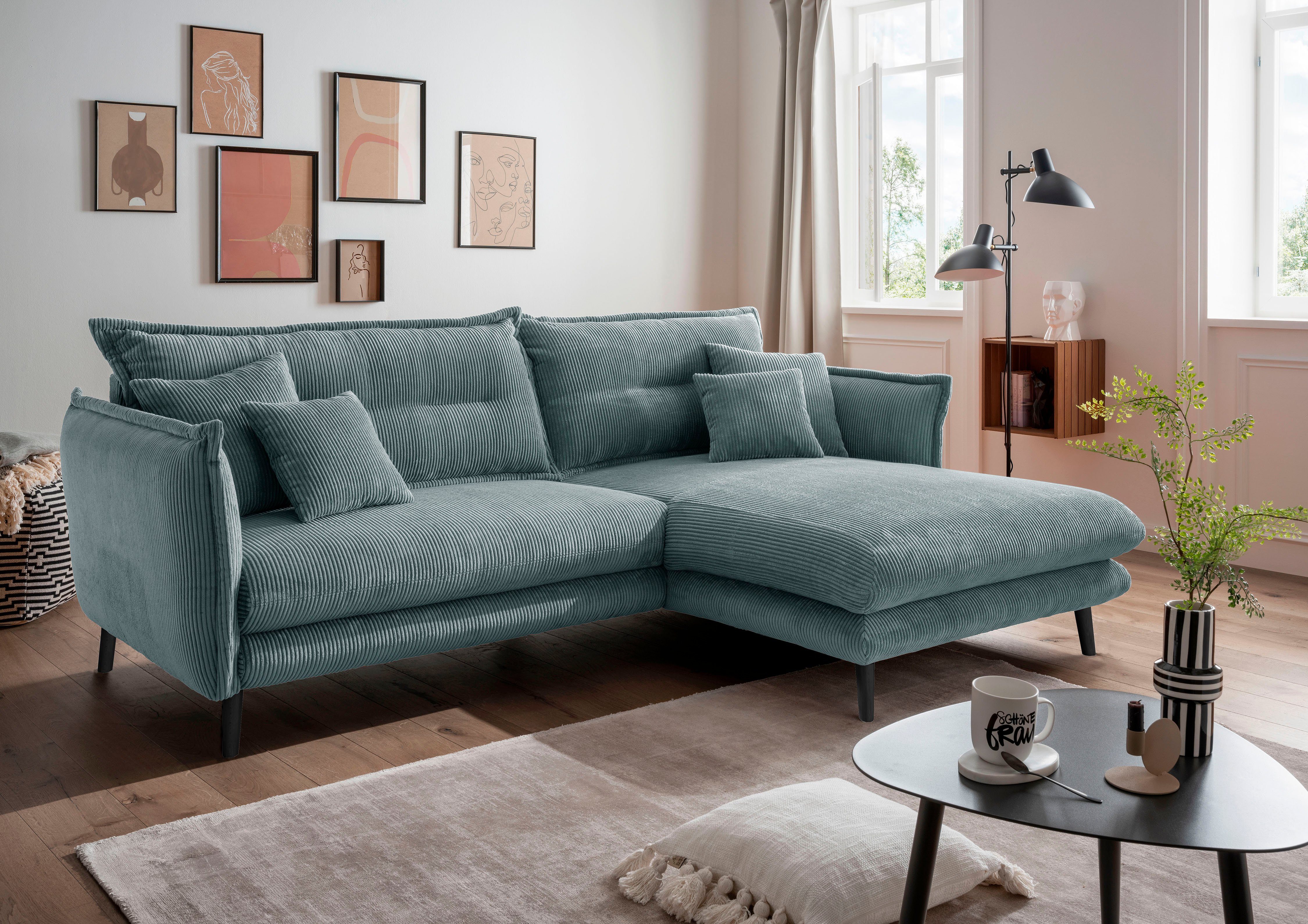 INOSIGN Ecksofa Lazio modernes Design, bequem, günstig online kaufen
