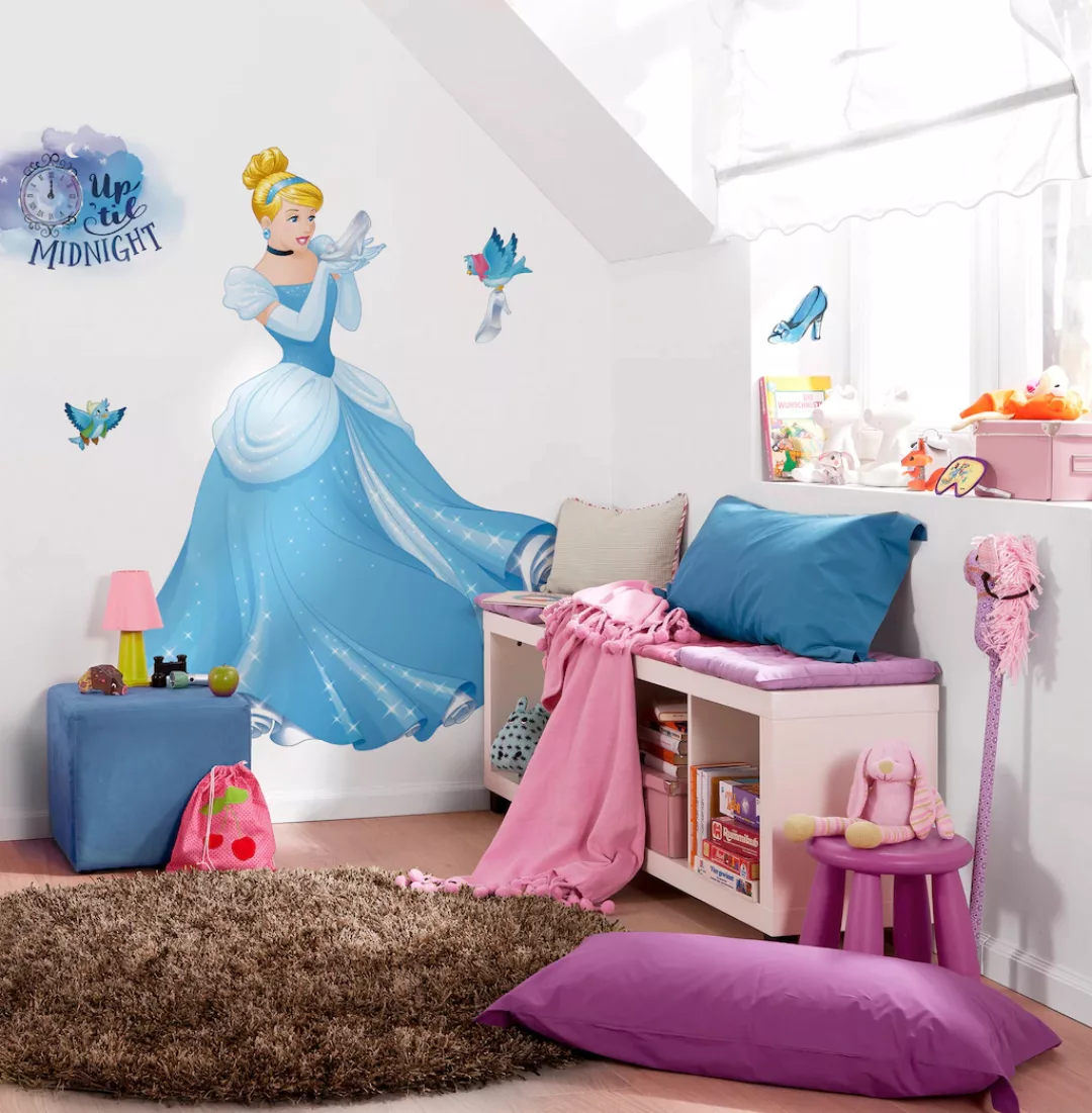 Disney Wandtattoo Aschenputtel Xxl Blau 127 x 200 cm 612430 günstig online kaufen