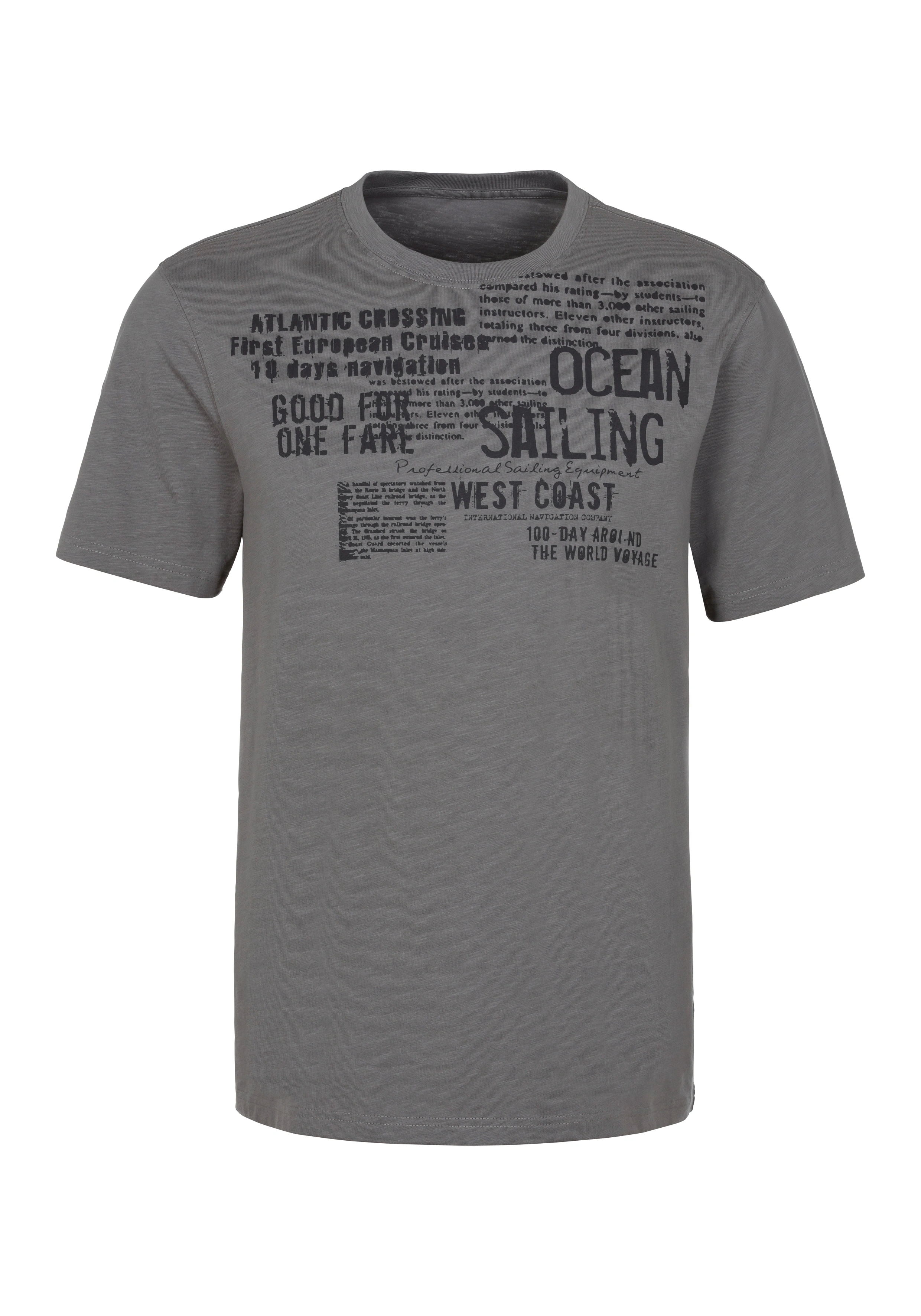 John Devin T-Shirt "mit Print", Regular-Fit, aus Slub-Qualität, mit Print günstig online kaufen