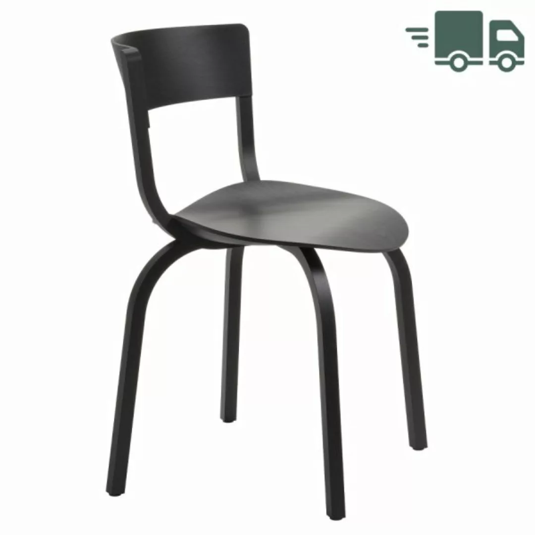 THONET 404 Holzstuhl | Eiche schwarz gebeizt günstig online kaufen