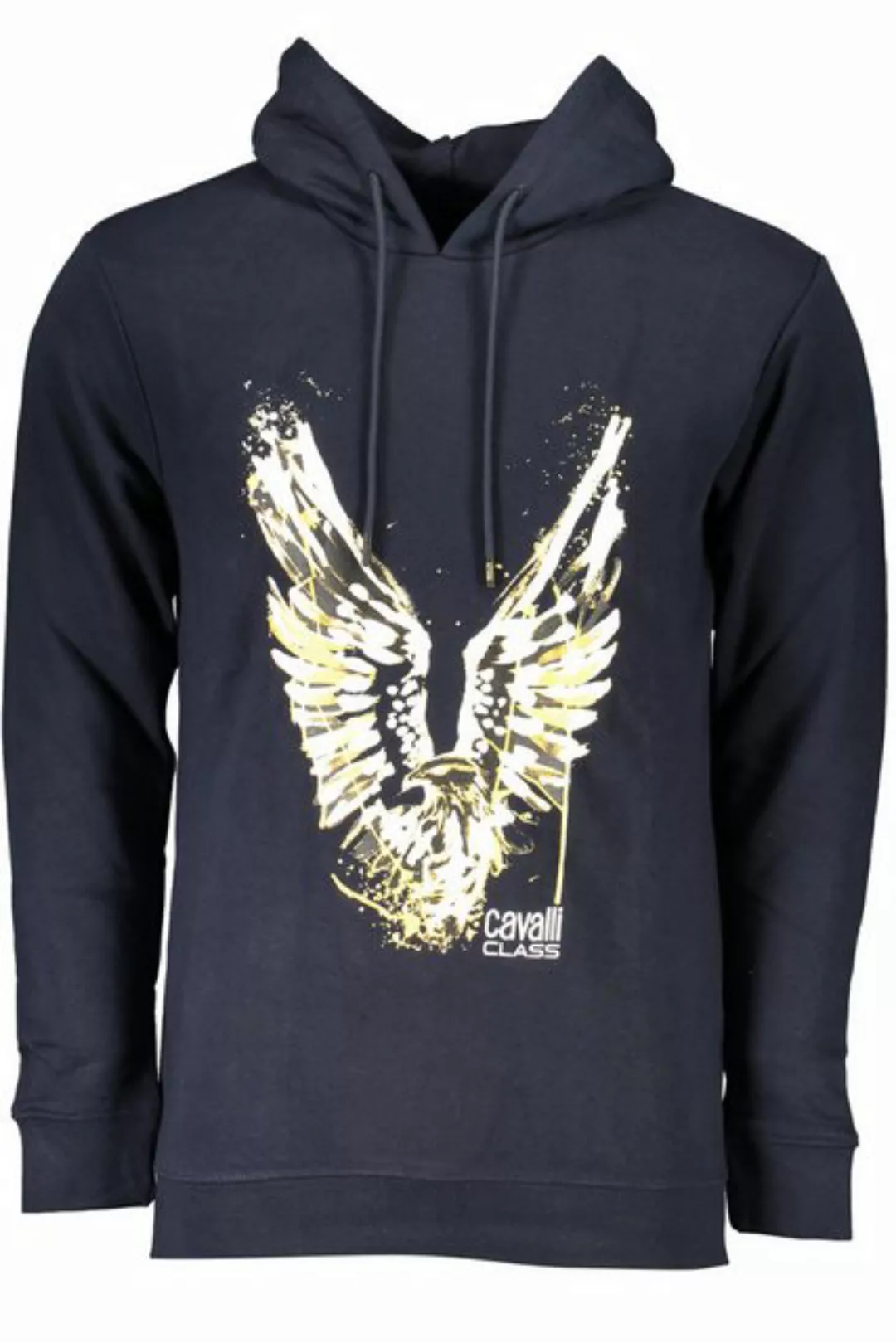 Cavalli Class Sweatshirt Herren-Sweatshirt in Blau – Angerauter Hoodie mit günstig online kaufen