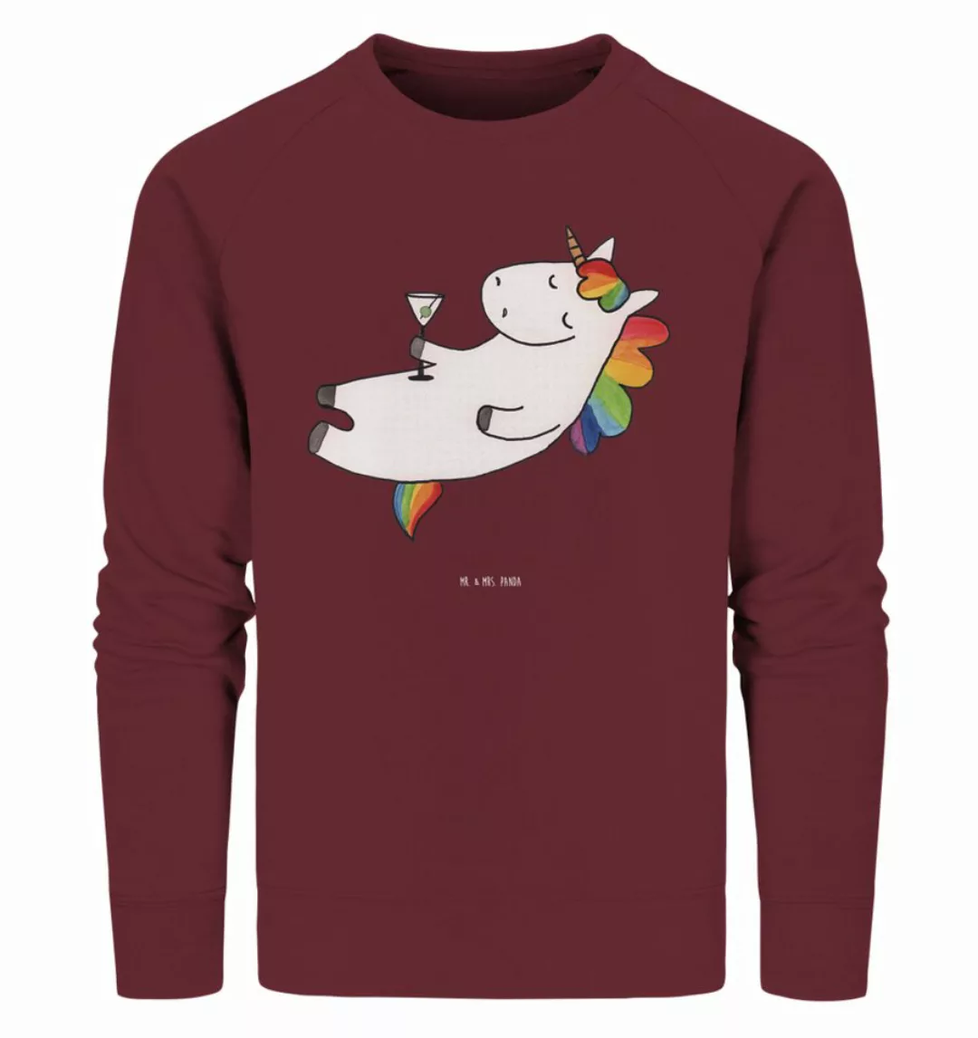 Mr. & Mrs. Panda Longpullover Größe L Einhorn Cocktail - Burgundy - Geschen günstig online kaufen