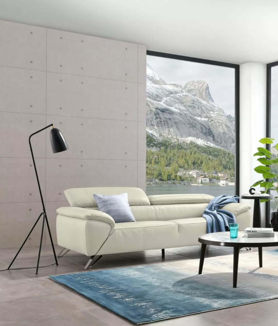 Nicoletti Home 3-Sitzer, Breite 220 cm, inklusive Kopfteilverstellung günstig online kaufen