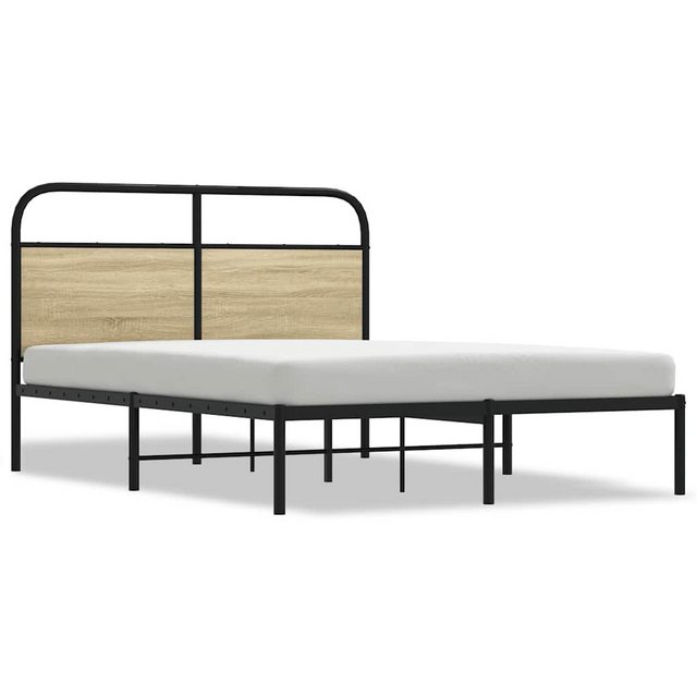 vidaXL Bett Bettgestell ohne Matratze 120x190 cm Sonoma-Eiche Holzwerkstoff günstig online kaufen