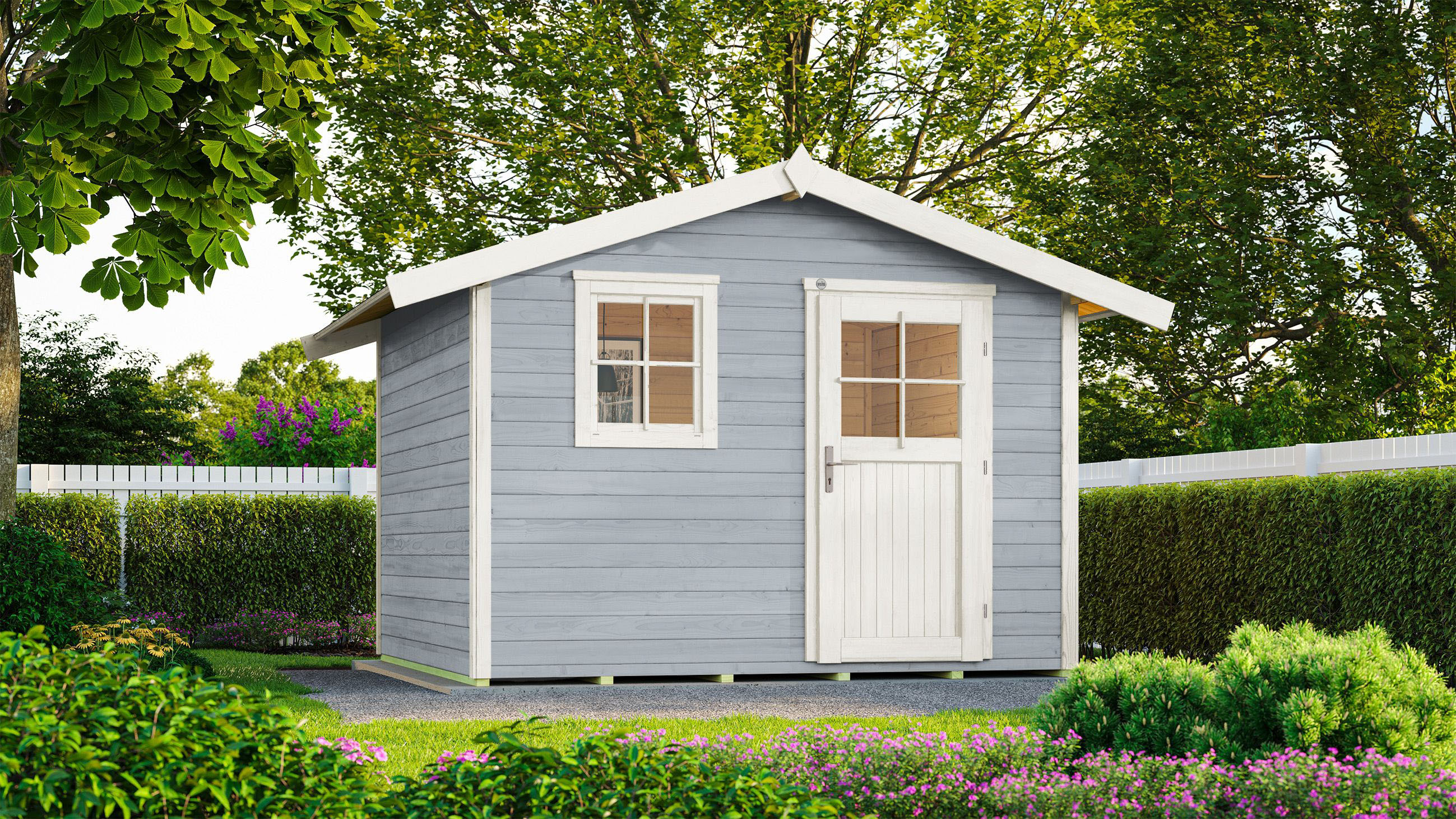 Weka Holz-Gartenhaus Satteldach Lasiert 274 cm günstig online kaufen