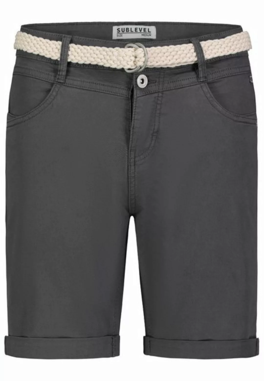 SUBLEVEL Bermudas mit Gürtel, Sommerhose für Damen günstig online kaufen