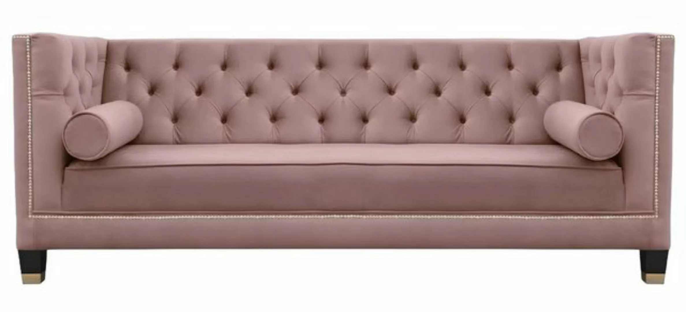 Xlmoebel 3-Sitzer Großes rosa Design-Sofa für das Wohnzimmer mit drei Sitzp günstig online kaufen