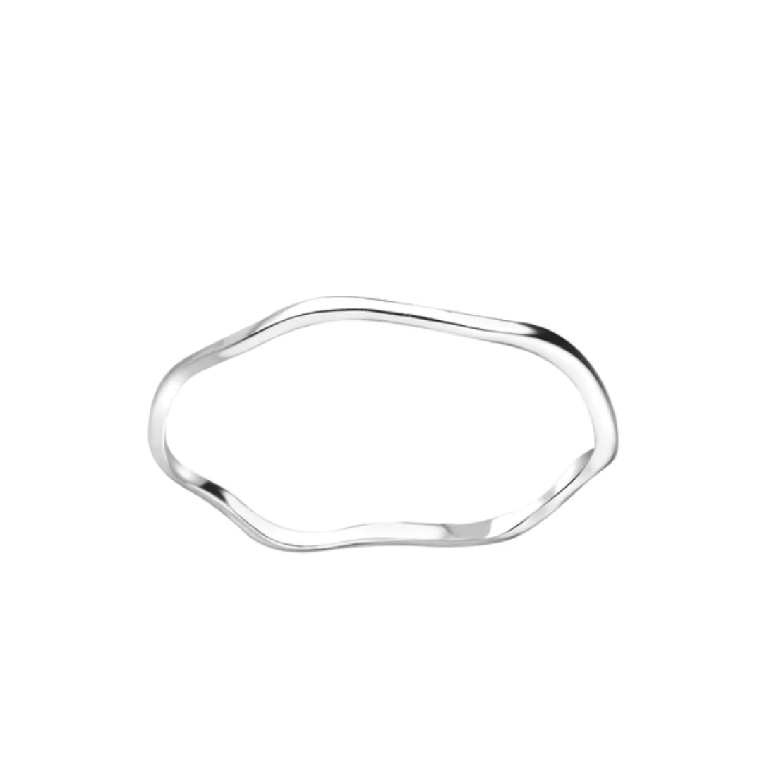 Zarter Ring In Wellen- Form - 925er Sterling Silber günstig online kaufen