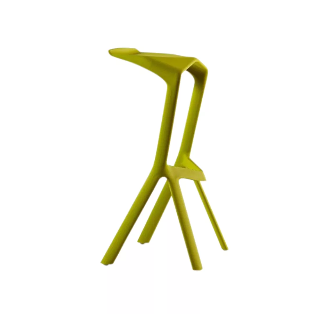 Plank - Miura Barhocker - gelbgrün/H 81cm günstig online kaufen