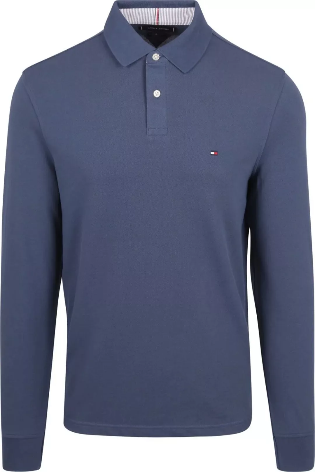 Tommy Hilfiger Longsleeve Polo Dunkelblau - Größe XL günstig online kaufen