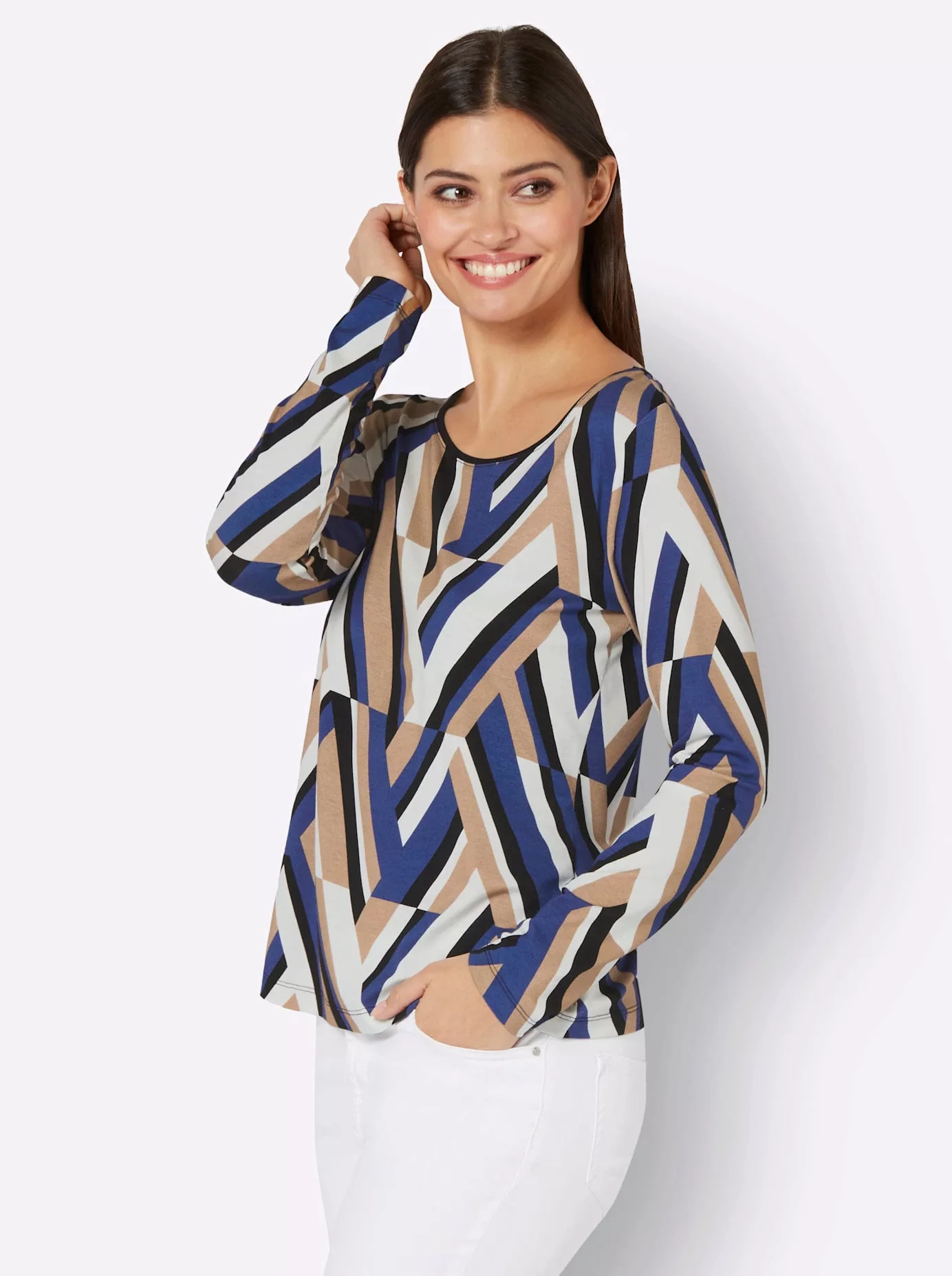 creation L Langarmshirt "Druck-Shirt", (1 tlg.) günstig online kaufen