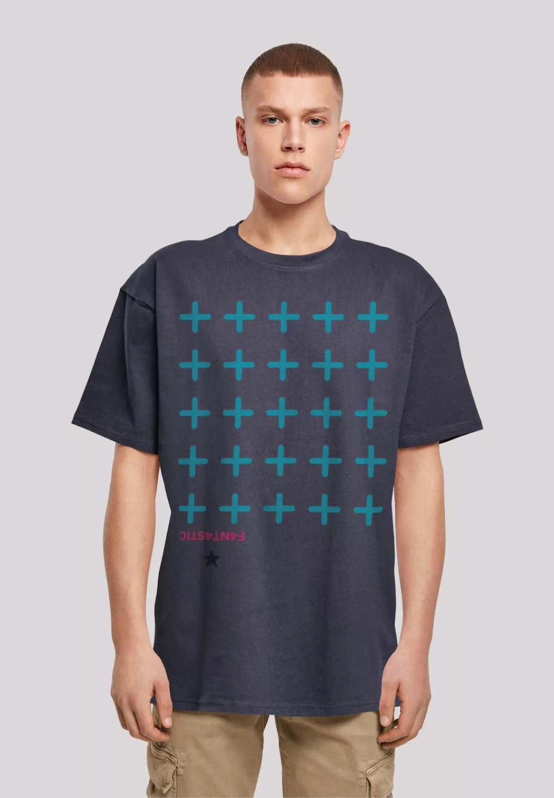 F4NT4STIC T-Shirt "Kreuze Blau", Print günstig online kaufen