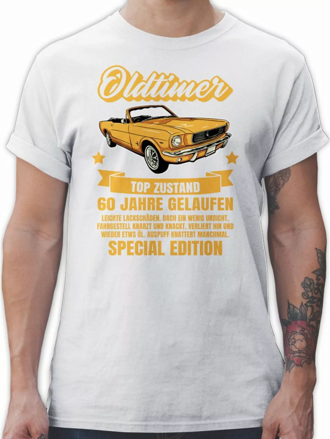 Shirtracer T-Shirt 60 Jahre Oldtimer 60. Geburtstag günstig online kaufen