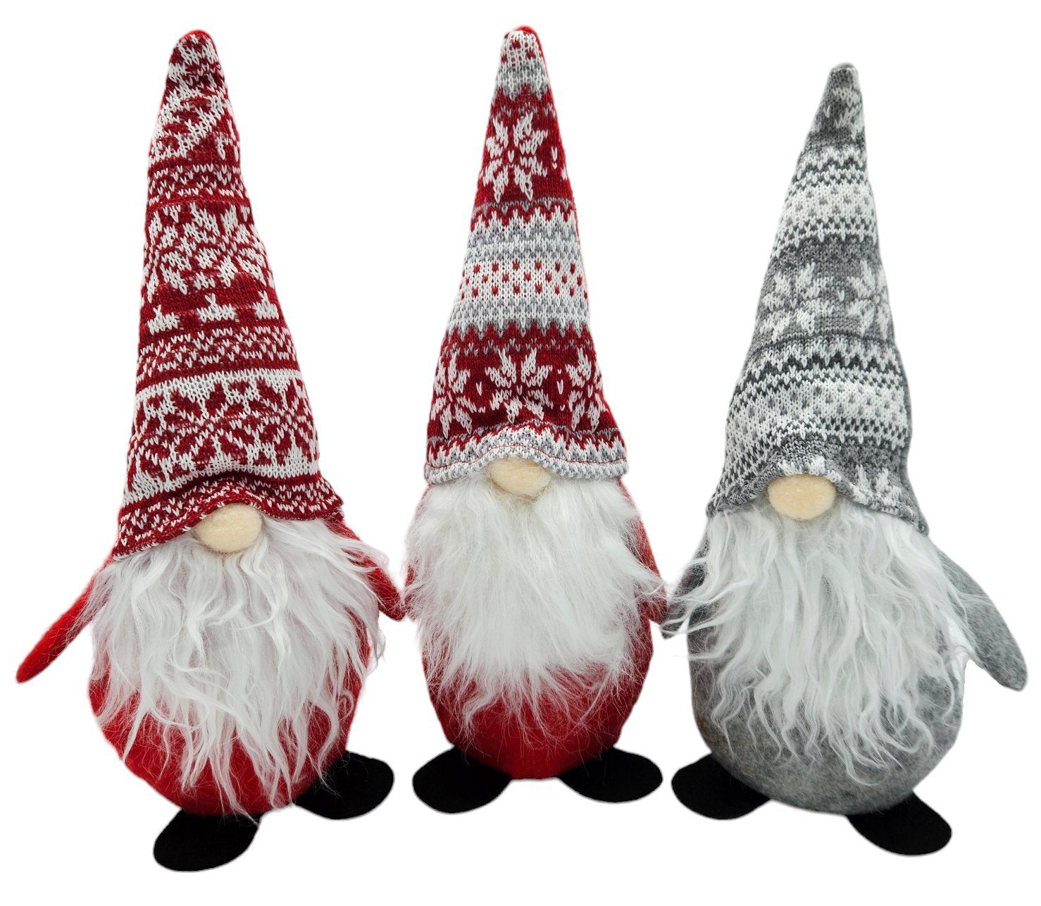 Meinposten Weihnachtsfigur 3 Wichtel aus Filz günstig online kaufen