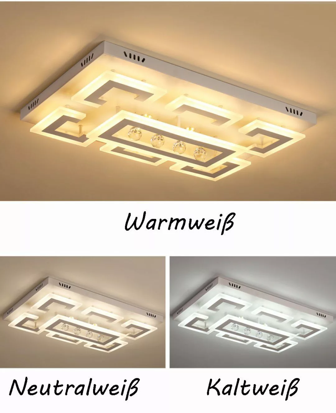 Euroton LED Deckenleuchte LED Pendelleuchte Kristall günstig online kaufen