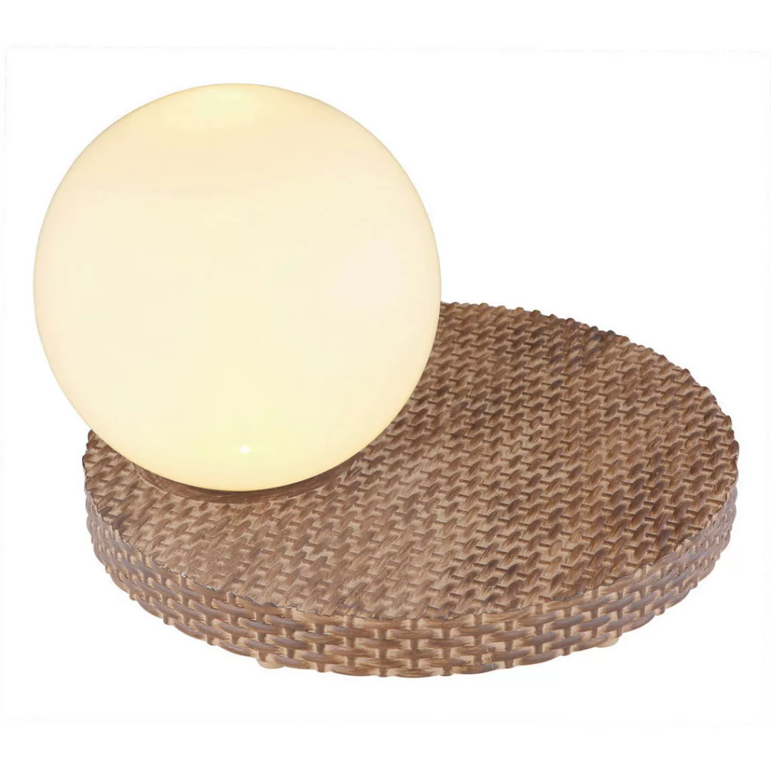 LED-Solarleuchte braun Rattan B/H/T: ca. 20x17x20 cm günstig online kaufen