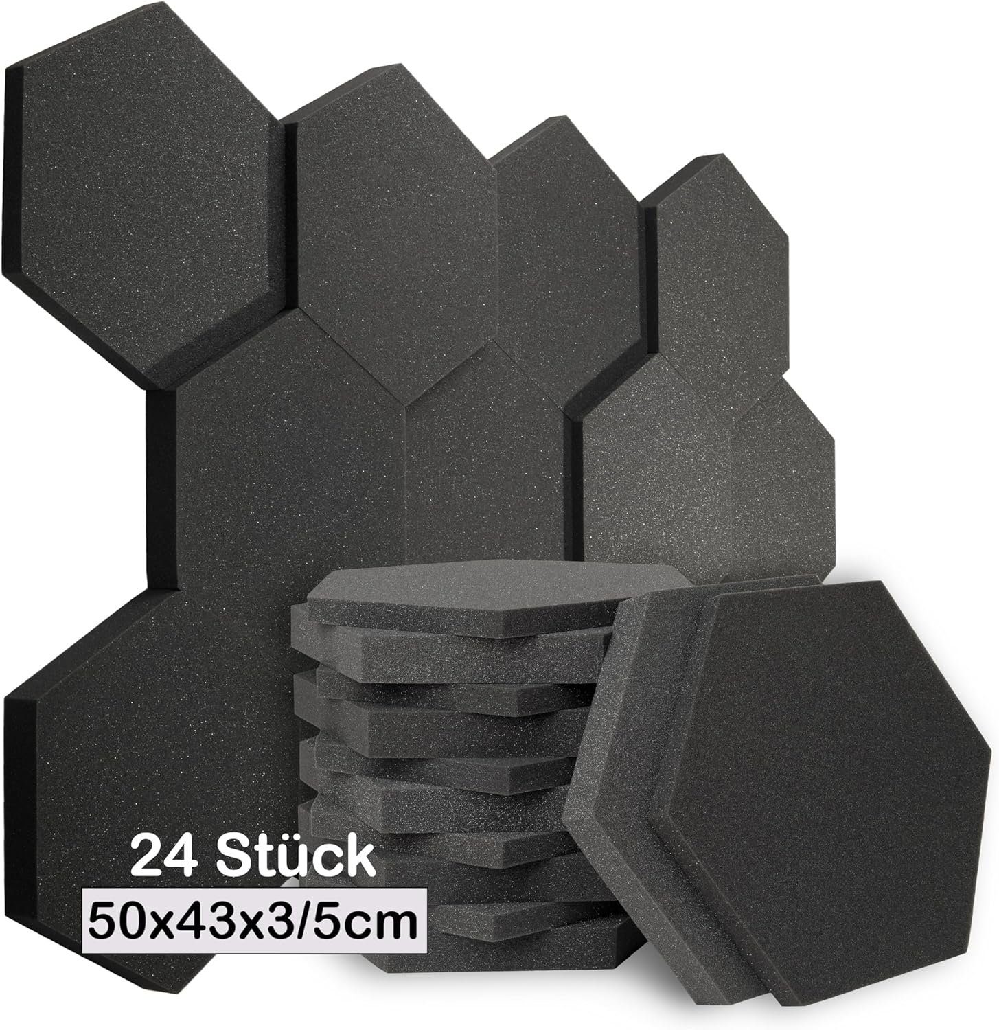 sunnypillow Akustikplatte Hexagon Akustikschaumstoff 50 x günstig online kaufen