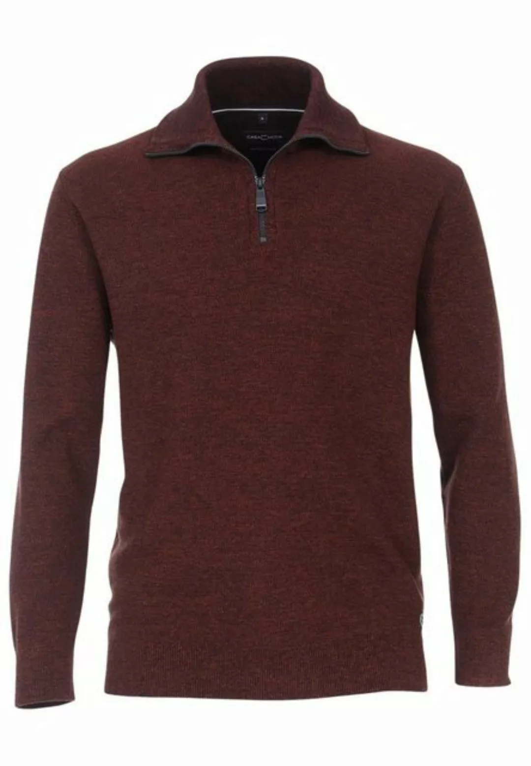 Casa Moda Zip Pullover Bordeaux - Größe 3XL günstig online kaufen