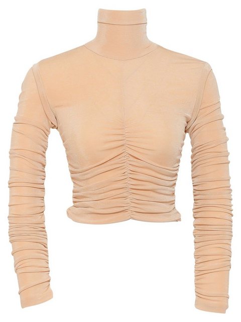 Freshlions Shapingtop Top 'YANA' Beige L Drapiert/gerafft, Taillentunnelzug günstig online kaufen