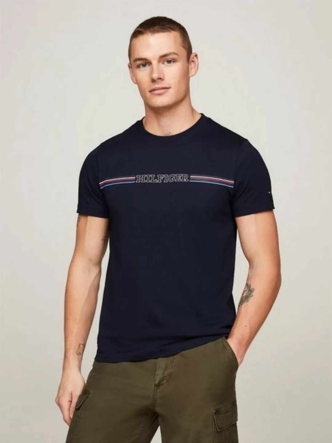 Tommy Hilfiger T-Shirt STRIPE CHEST TEE günstig online kaufen