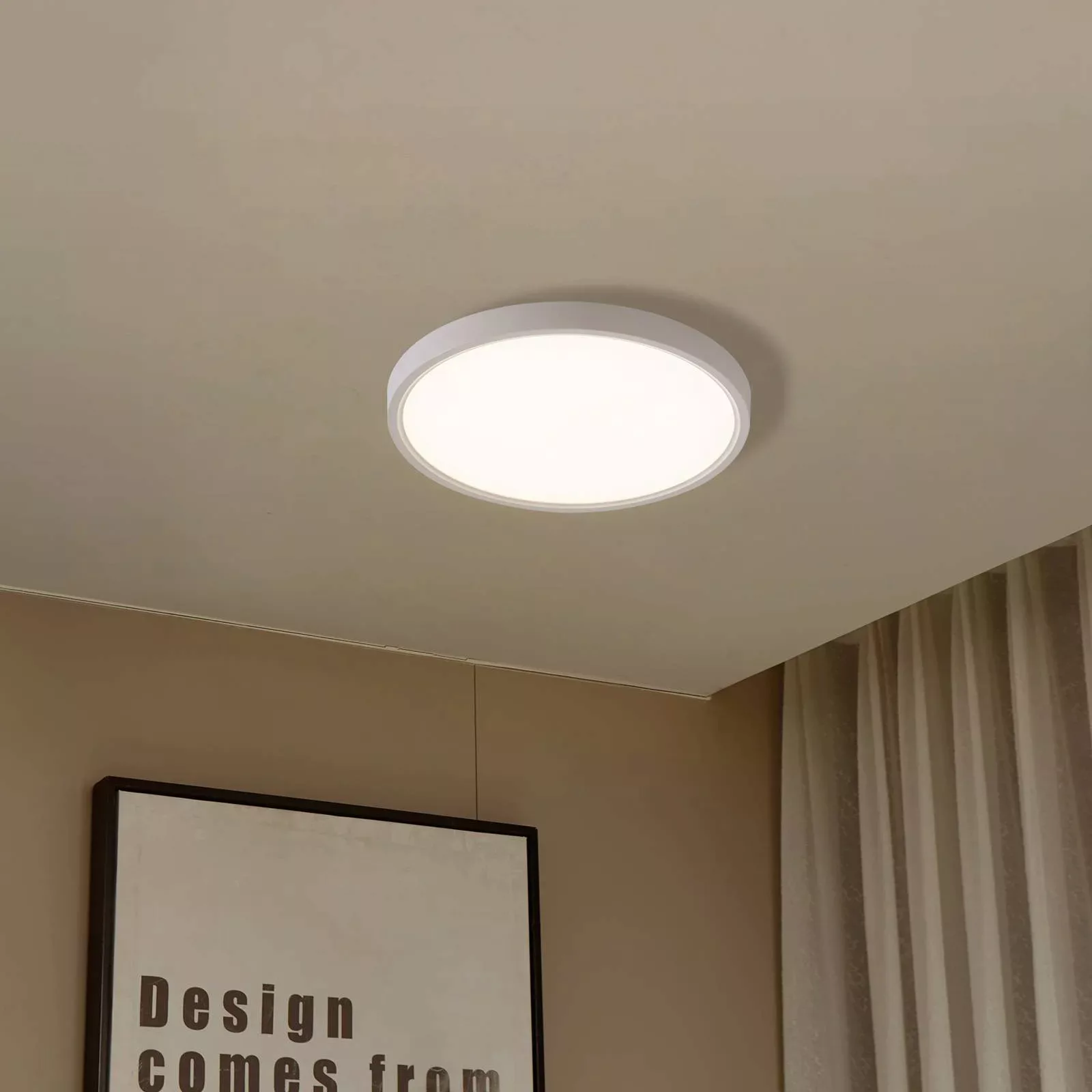 Lindby Smart LED-Deckenleuchte Deika, Ø 30 cm, weiß, Tuya günstig online kaufen